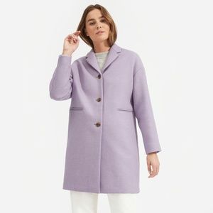 The Cocoon Coat by Everlane, Size 4 (possibly 6 or 8!), NWT, Heather Lavender